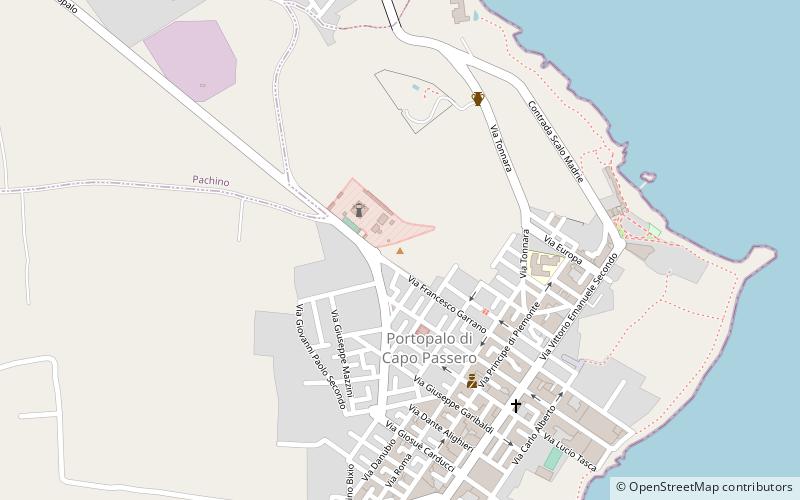 Phare de Cozzo Spadaro location map