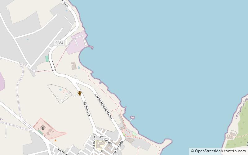 Cap Passero location map