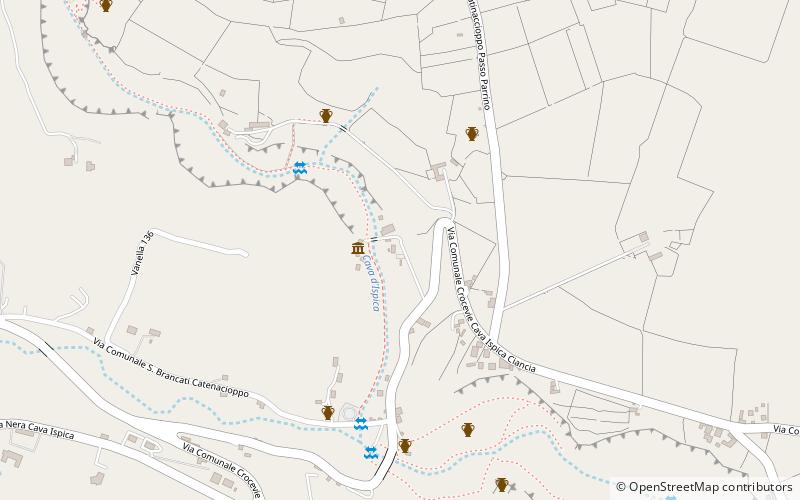 mulino ad acqua museo in grotte location map