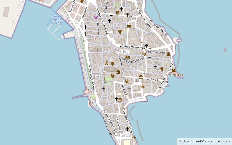 Ortigia location map