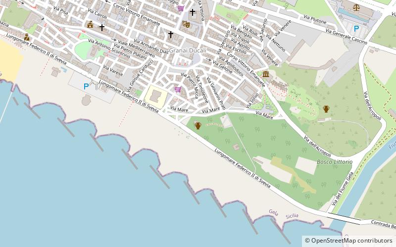 Bosco Littorio location map