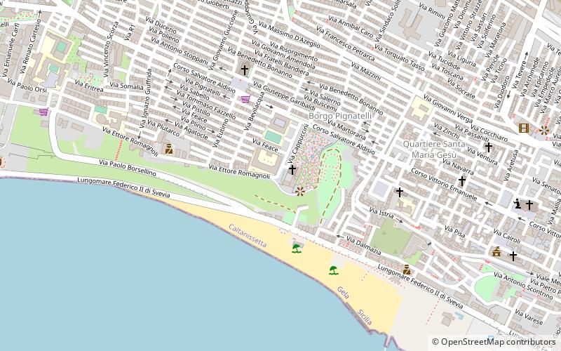 Largo Cappuccini location map
