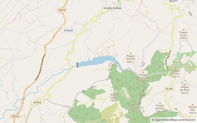 Dirillo Lake location map