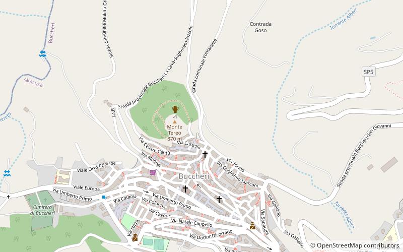 Buccheri location map