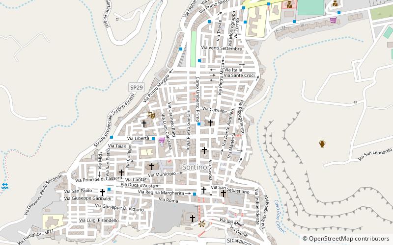 Sortino location map