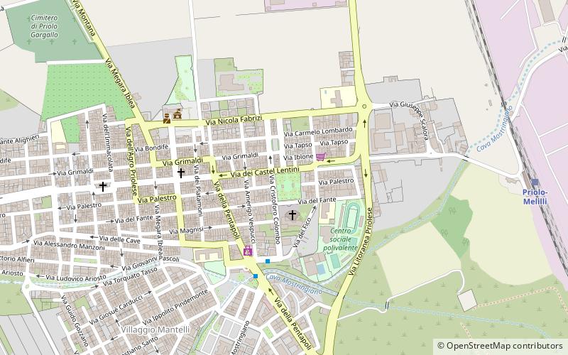Priolo Gargallo location map