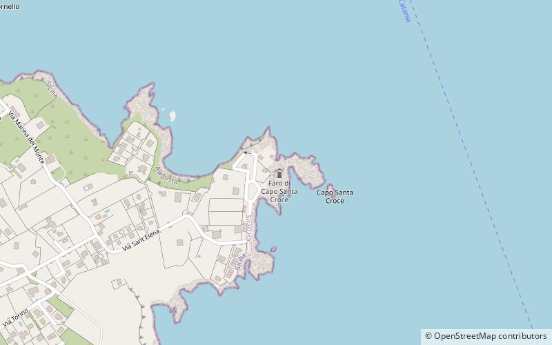 Faro di Capo Santa Croce location map