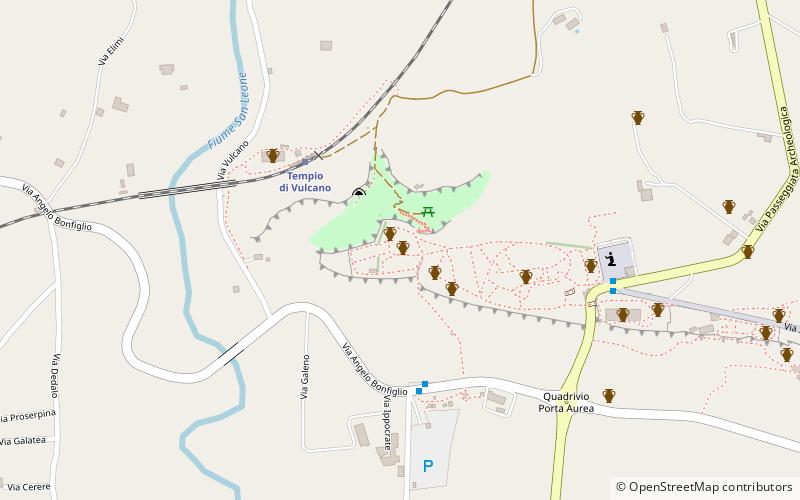Temple of Dioskouri location map