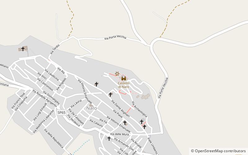 Castello di Naro location map