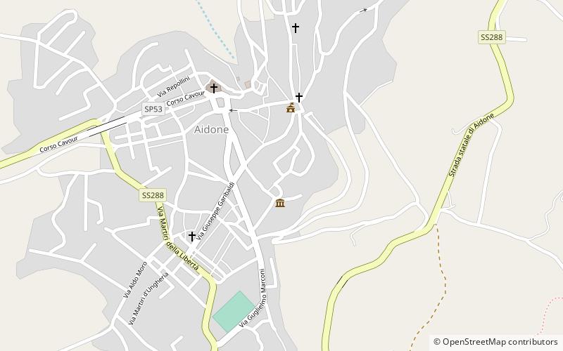 Aidone location map