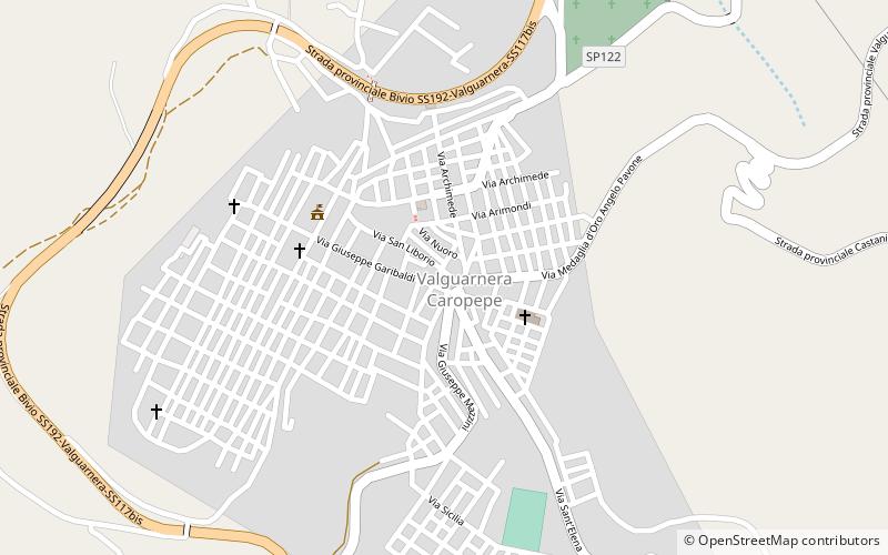 Valguarnera Caropepe location map