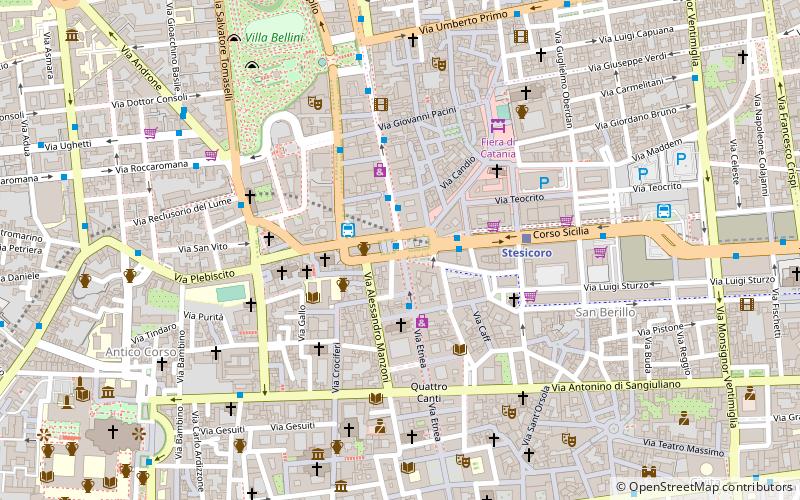Piazza Stesicoro location map