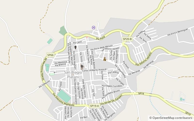 San Biagio Platani location map