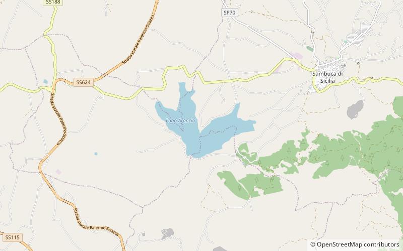 Lac Arancio location map