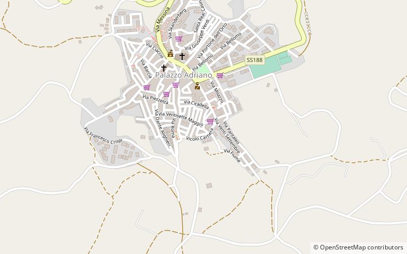 Palazzo Adriano location map