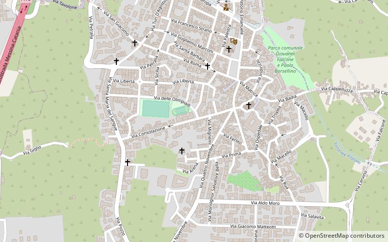 Aci Catena location map