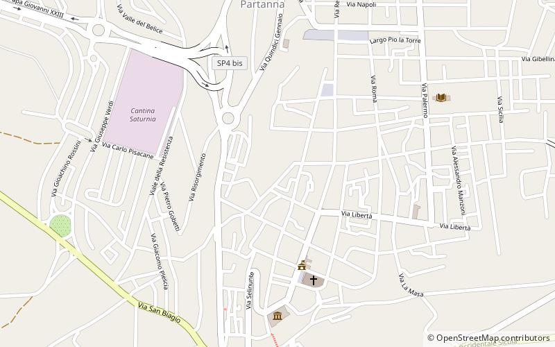 Partanna location map