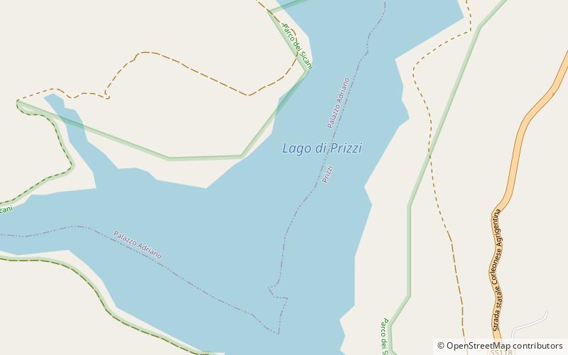 Lago Prizzi location map