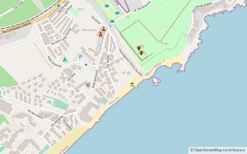 Lido Bonday Beach location map