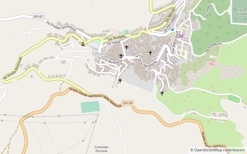 Cesarò location map