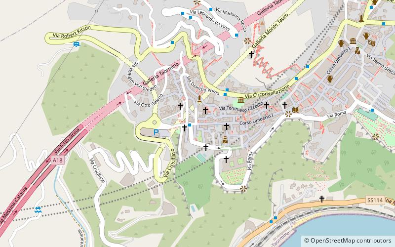 porta catania taormina location map