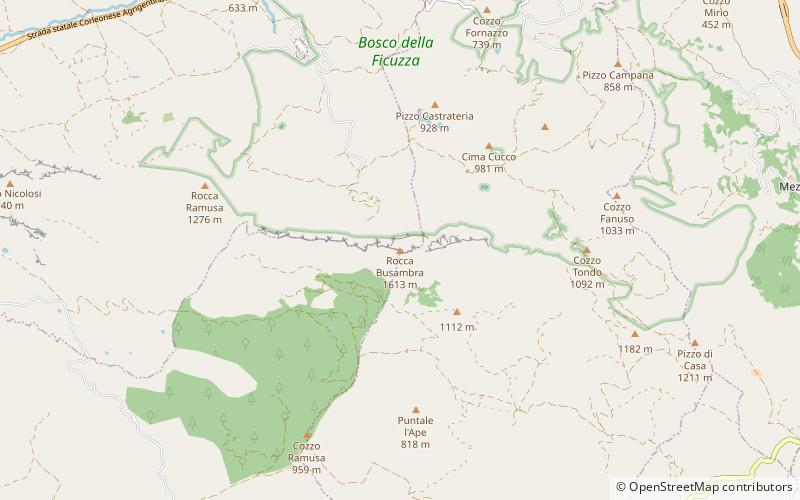 Rocca Busambra location map