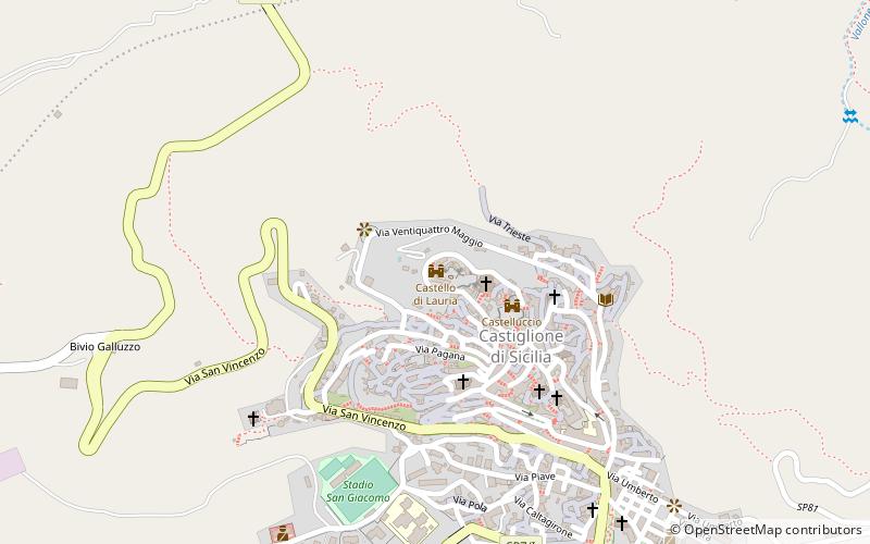 castello di lauria castiglione di sicilia location map