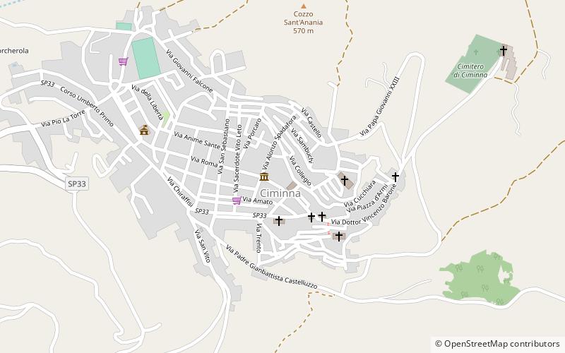 Ciminna location map