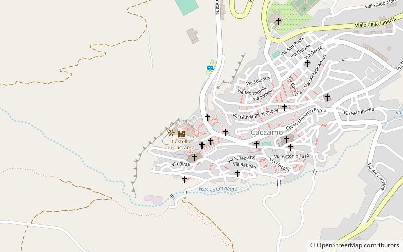 Castello di Caccamo location map