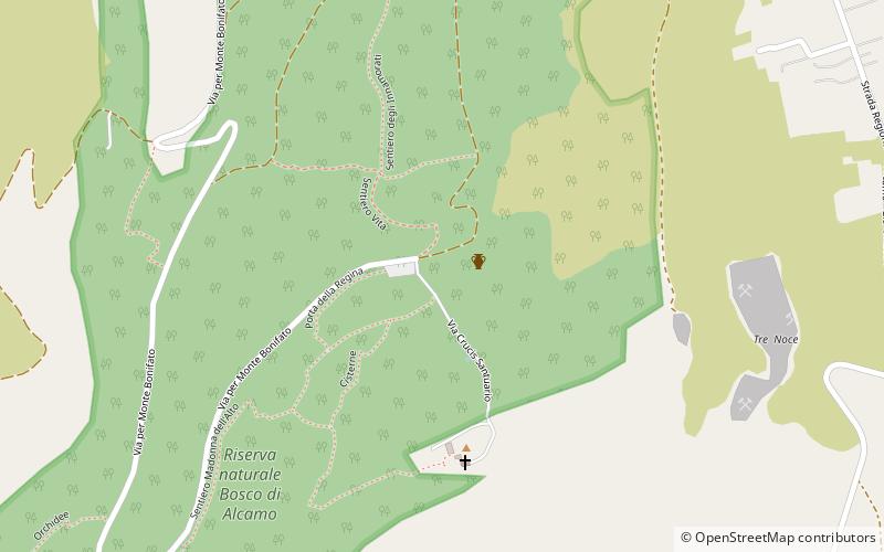 Archaeological site of Mount Bonifato location map