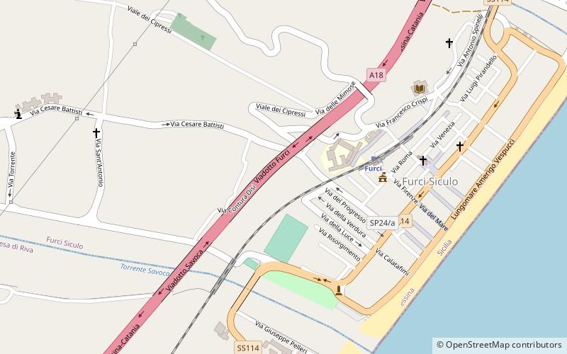 Furci Siculo location map