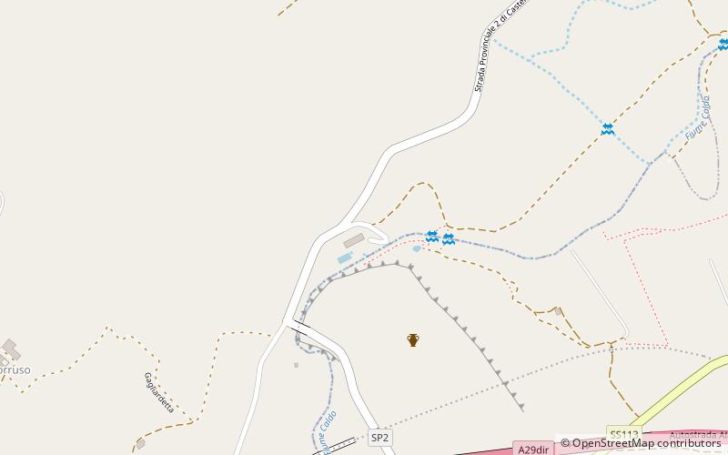 Terme segestane location map