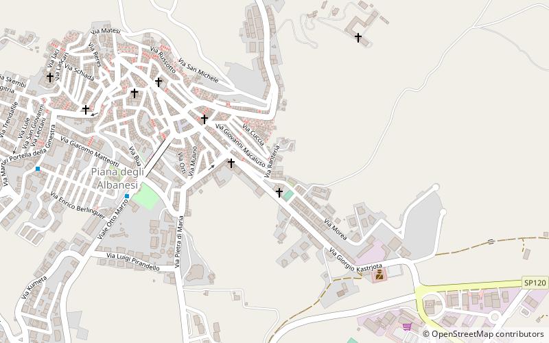 Piana degli Albanesi location map