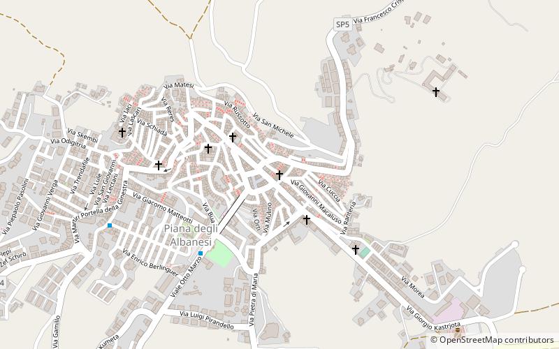 Kathedrale von Piana degli Albanesi location map