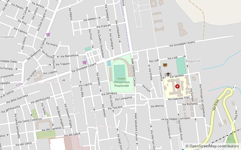 Stade polysportif provincial de Trapani location map