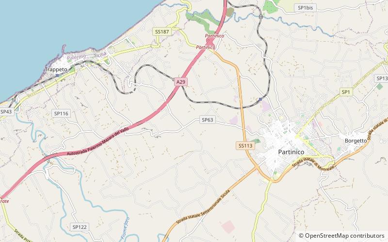 partinico location map