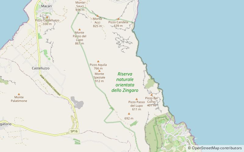 Riserva naturale orientata dello Zingaro location map