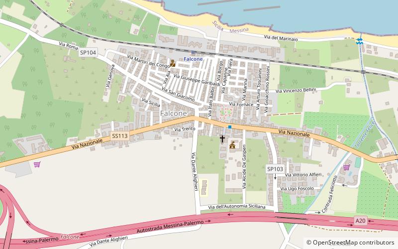 Falcone location map