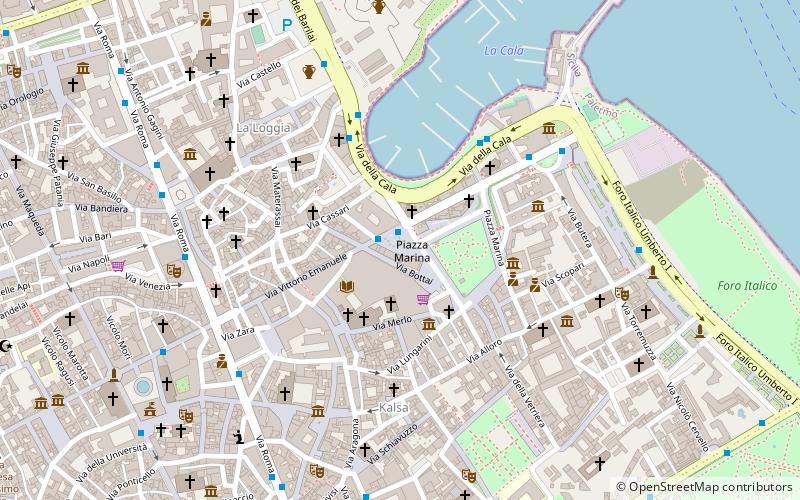 Piazza Marina location map