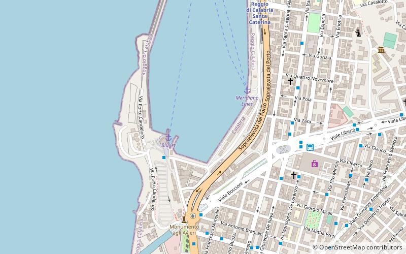 Port of Reggio location map