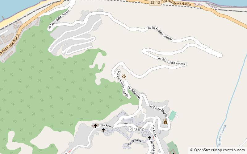 Piraino location map