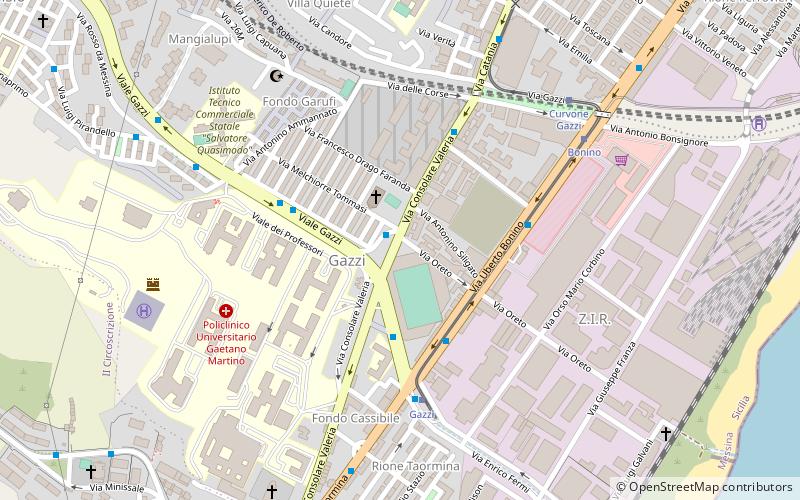 Stadio Giovanni Celeste location map