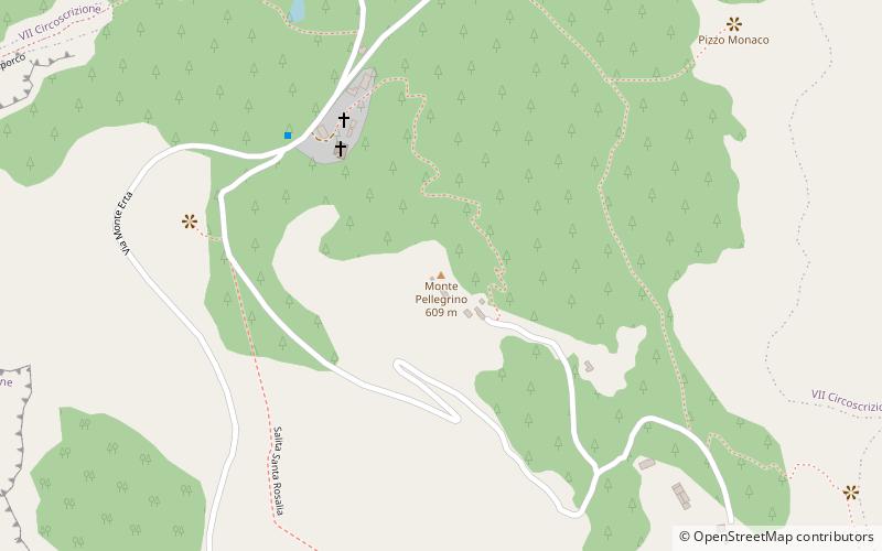 Mont Pellegrino location map