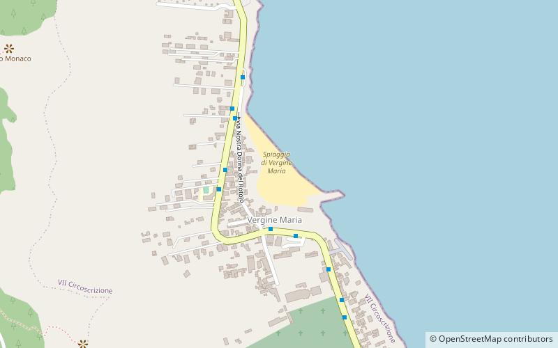 spiaggia di vergine maria palermo location map