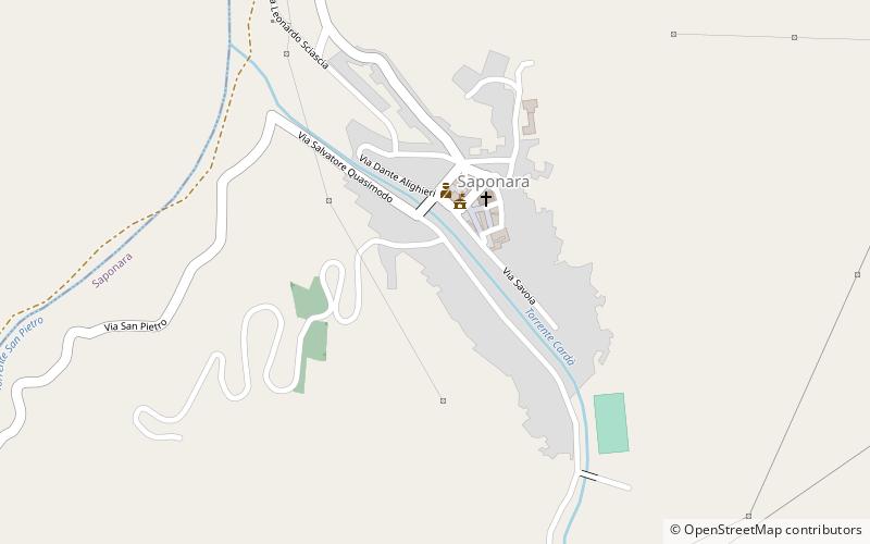 Saponara location map