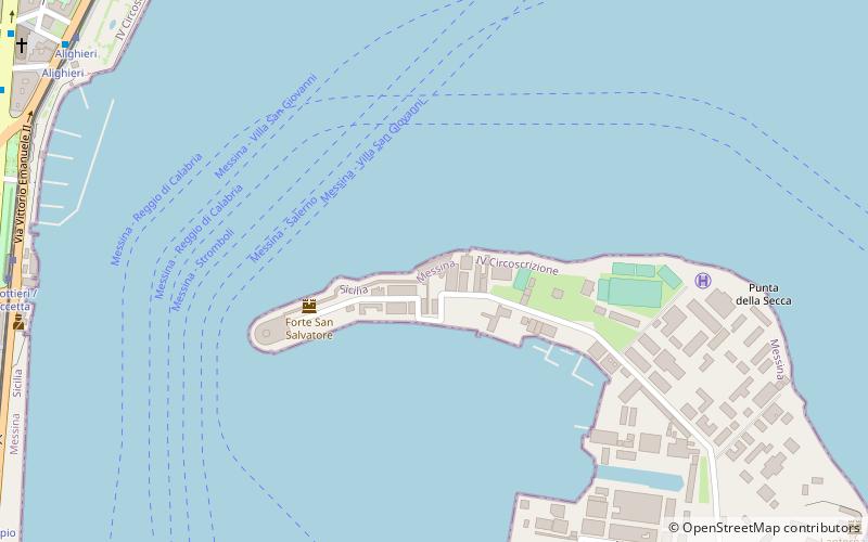 fortifications of messina mesyna location map