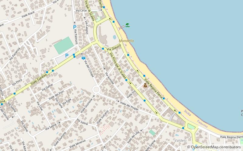 Mondello location map