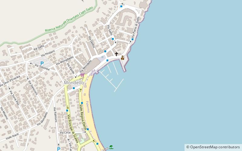 Porto di Mondello Small Harbour location map
