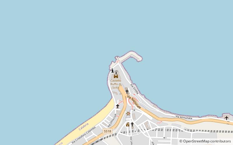 Scilla Lighthouse location map