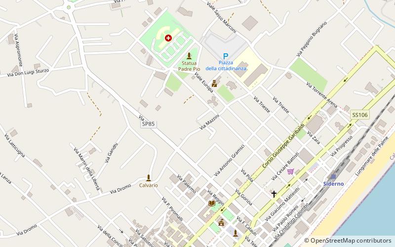 Siderno location map